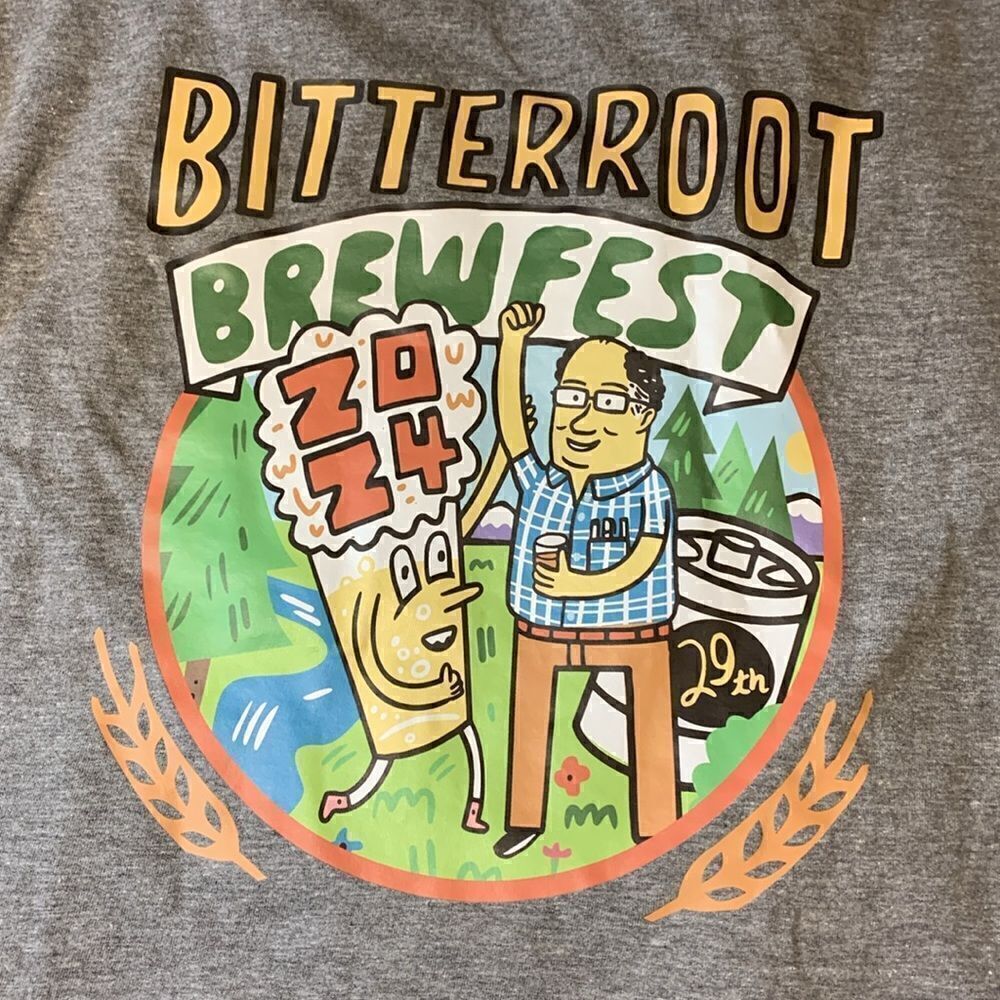 T-shirt, Goldman, BITTERROOT BREWFEST, medium, cotton, new